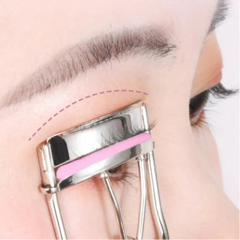 Professional Eyelash Curler Set for Natural and Long-Lasting Curls - Essential Eye Makeup Tool for Women and Girls