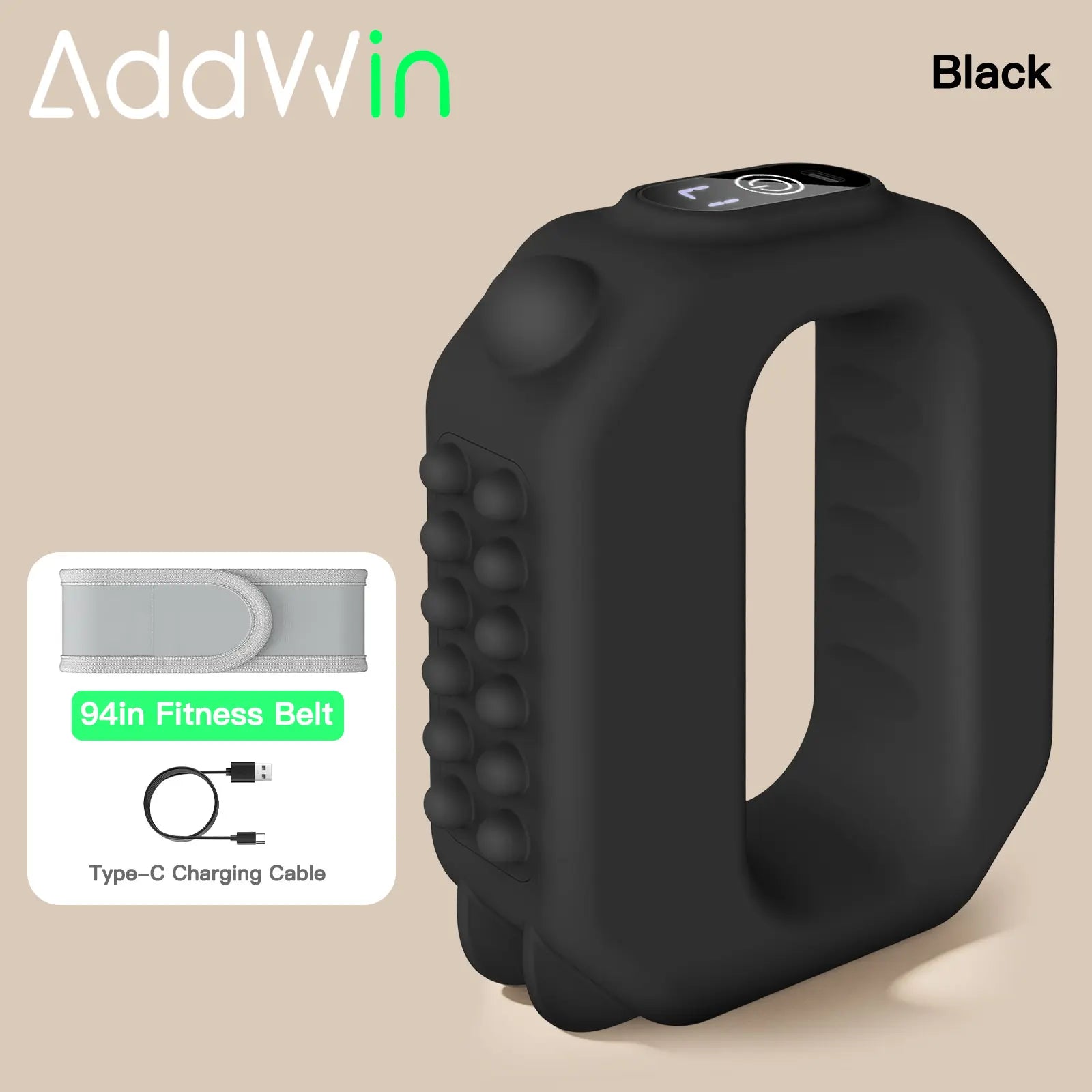 ADDWIN 2026 Mini Muscle Recovery Fascia Device with Upgraded Adjustable Strap, Cordless Rechargeable, Designed for Waist and Back Recovery, Portable Massager, Ideal Gift for Parents