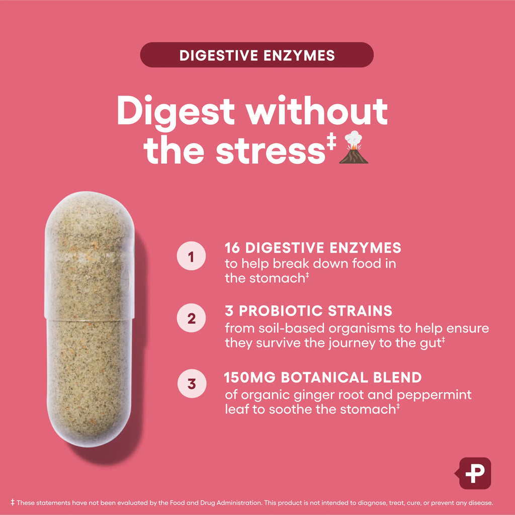 Physician's Choice Digestive Enzymes with Probiotics and Prebiotics for Bloating Relief and Gut Health Support