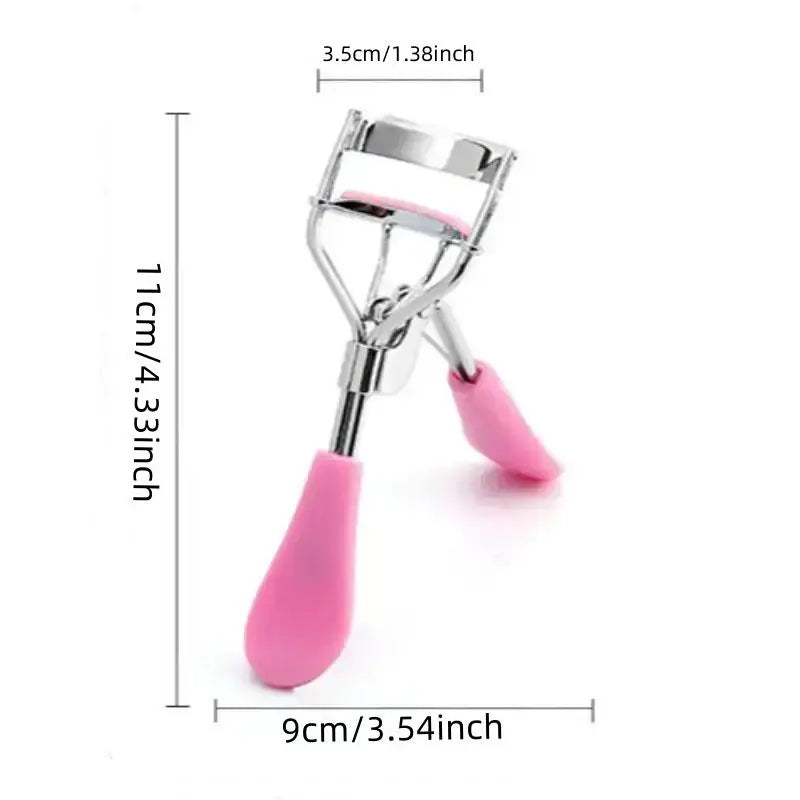 Professional Eyelash Curler Set for Natural and Long-Lasting Curls - Essential Eye Makeup Tool for Women and Girls