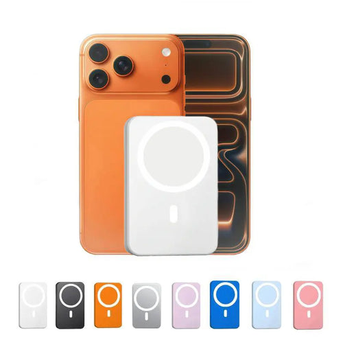 5000mAh Magnetic Power Bank - Wireless Portable Charger for iPhone 12-17 Series, Compatible with MagSafe Cases by Sohochic