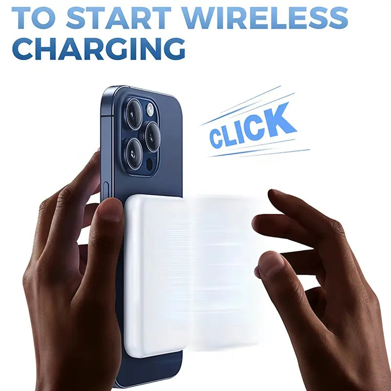 5000mAh Magnetic Power Bank - Wireless Portable Charger for iPhone 12-17 Series, Compatible with MagSafe Cases by Sohochic