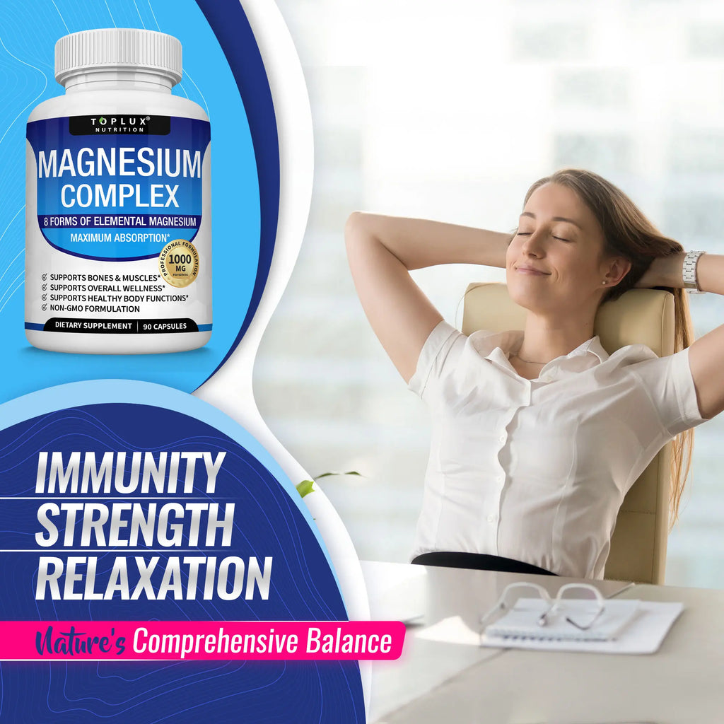 Toplux Essential Magnesium Complex: 8 Key Magnesium Supplements