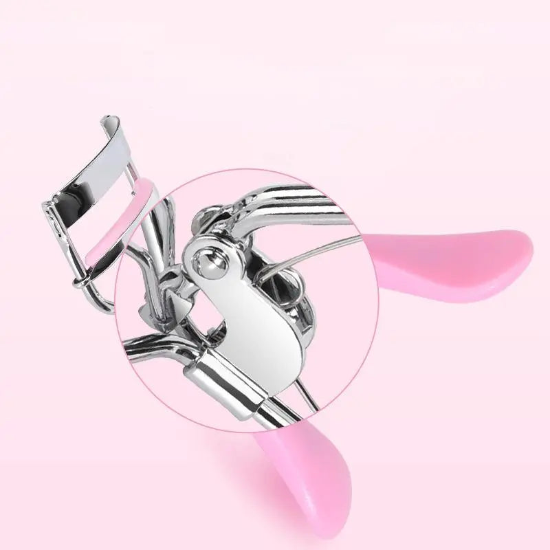 Professional Eyelash Curler Set for Natural and Long-Lasting Curls - Essential Eye Makeup Tool for Women and Girls