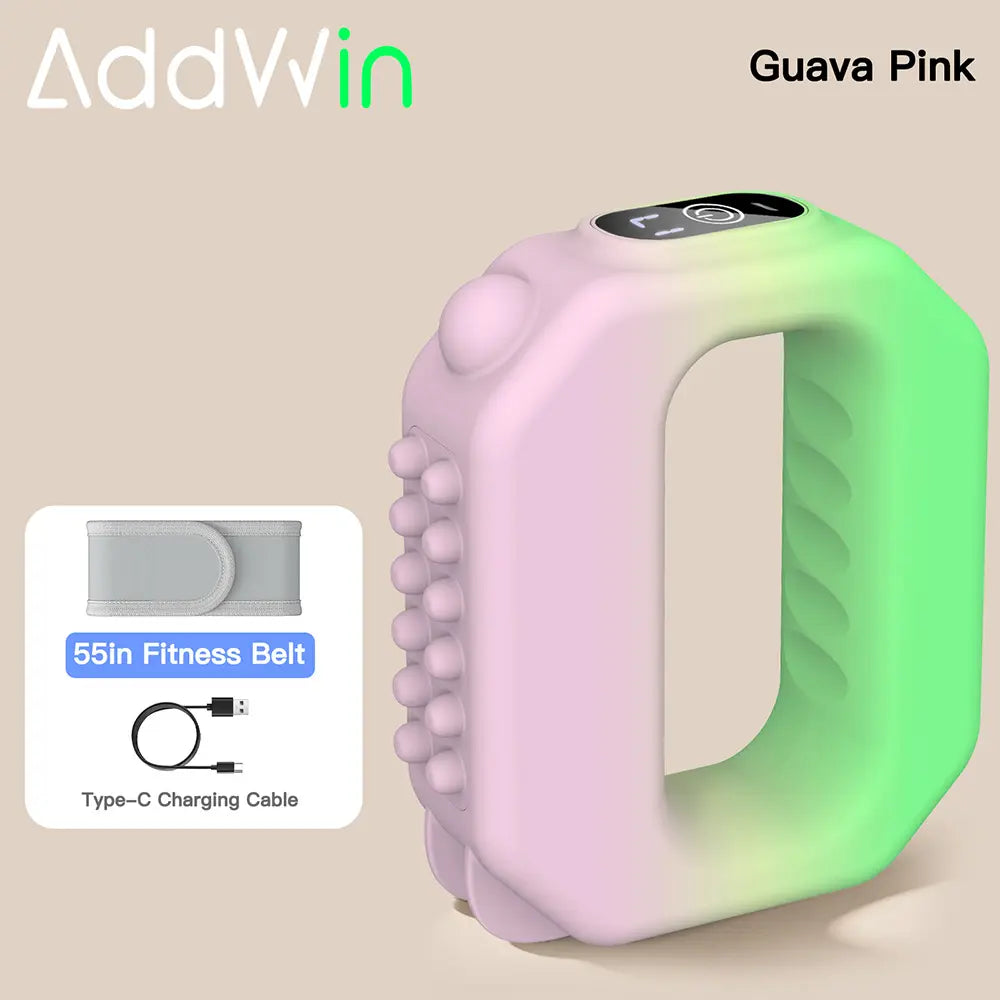 ADDWIN 2026 Mini Muscle Recovery Fascia Device with Upgraded Adjustable Strap, Cordless Rechargeable, Designed for Waist and Back Recovery, Portable Massager, Ideal Gift for Parents
