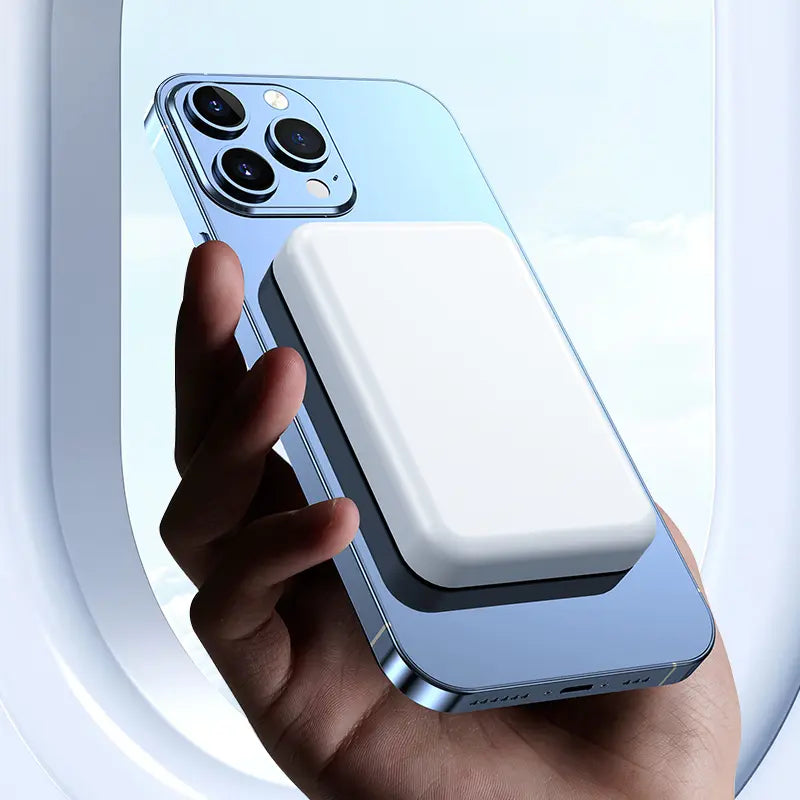 5000mAh Magnetic Power Bank - Wireless Portable Charger for iPhone 12-17 Series, Compatible with MagSafe Cases by Sohochic