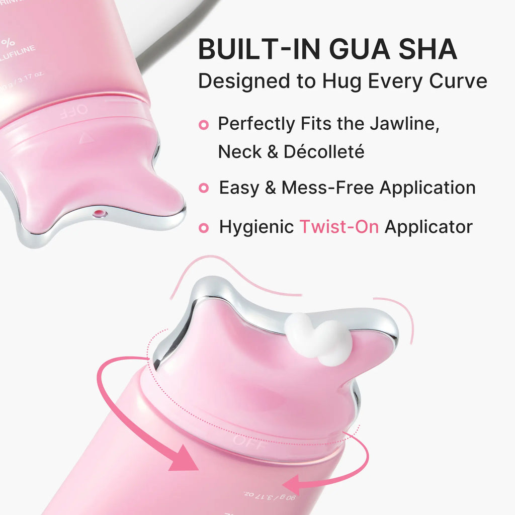 Medicube PDRN Collagen Gua Sha Neck Wrinkle Cream with Built-In Massager | Formulated with 5% Volufiline and PDRN for Firming and Contouring | Targets Fine Lines on Neck, Jawline, Décolleté, Underarms, Chest, Legs, and Shoulders | Korean Skincare Solution